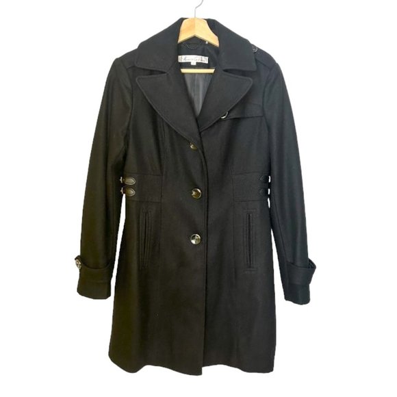 Michael Kors Wool Trench Coat size 8 - Picture 1 of 13